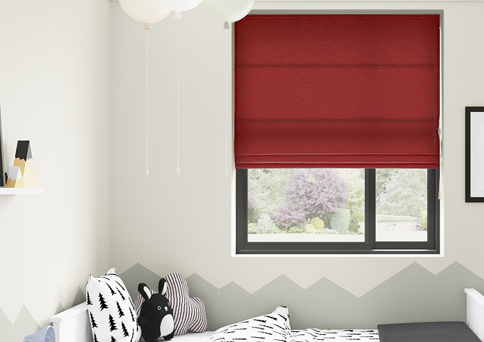 Maurice, Red - Roman Blind - Image 3